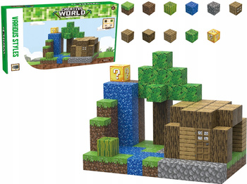 Klocki Magnetyczne Konstrukcyjne 3D Sześciany Bloki Kostki Chatka 107el