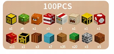 Klocki Magnetyczne Konstrukcyjne 3D Sześciany Bloki Kostki Pixele 100el