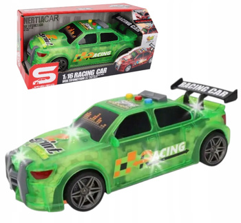 Sportowe Auto Wyścigowe Samochód Pojazd Zielony Światło Inercja 1:16