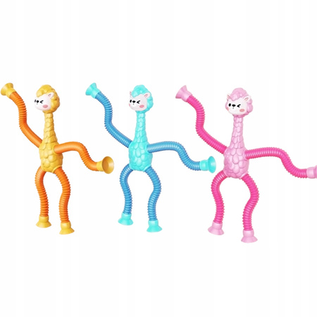 ROZCIĄGAJĄCE SENSORYCZNA ALPAKA LAMA ANTYSTRESOWA PRZYSSAWKA FIDGET POP LED
