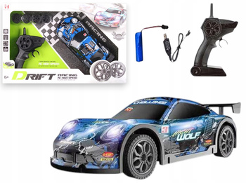 Zdalnie Sterowane Wyścigowe Auto Do Driftu z Akumulatorem Świeci LED 2.4GHz
