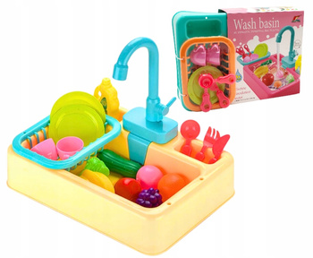 Zlew Zabawka z Akcesoriami Interaktywna Kuchnia dla Małych Kucharzy Dzieci