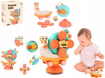 Interaktywny Edukacyjny Ślimak 4w1 Jeżdżący Sensoryczny Zabawka Niemowlaków