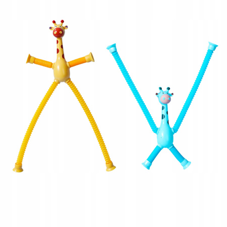 ROZCIĄGAJĄCE SENSORYCZNA ŻYRAFA ANTYSTRESOWA PRZYSSAWKA FIDGET POP LED