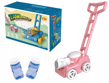 KOSIARKA NA BAŃKI MYDLANE DLA DZIECI PŁYN DO BANIEK MYDLANYCH PCHACZ RÓŻOWA