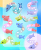 Gąsienica Sensoryczna Delfin lub Rekin Antystresowa Pop Tube LED Świecąca
