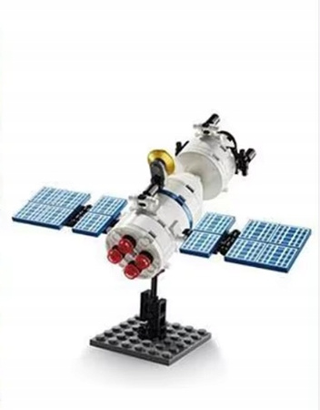 KLOCKI UKŁADANKA SATELITA KOSMICZNA SPACE SATELLITE DISPLAY SHIELD 87elem