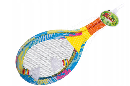 Świecący Zestaw do Gry w Badmintona Dwie Rakietki i Lotki LED Tenis Paletki