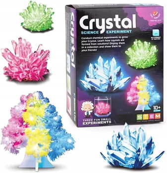 Zestaw Edukacyjny Naukowy Hodowla Kryształów Drzewko Eksperyment Nauka