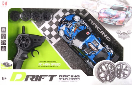 Zdalnie Sterowane Wyścigowe Auto Do Driftu z Akumulatorem Świeci LED 2.4GHz