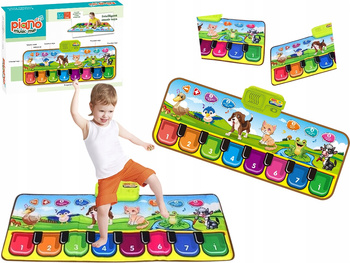 INTERAKTYWNA MATA EDUKACYJNA GRA ODGŁOSY ZWIERZĄT KLAWISZE SENSORYCZNA