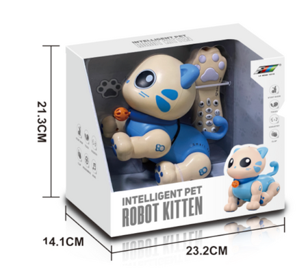 Interaktywny Robo Kot Zdalnie Sterowany Pilotem Głosem Robi Sztuczki Dzieci