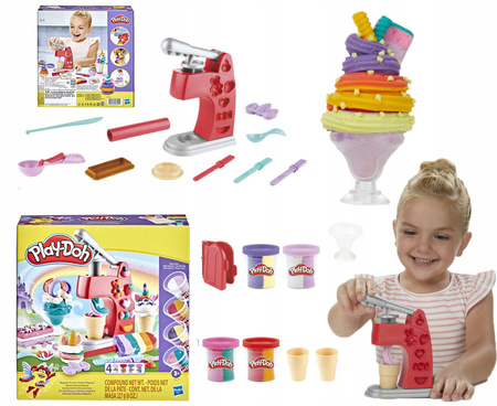MAGICZNA LODZIARKA PLAY-DOH Kreatywny Zestaw do Tworzenia Lodowych Deserów