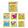 Drewniane Puzzle Klocki Edukacyjne 6w1 Układanka Farma Zabawa Dla Dzieci