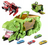 Ciężarówka Dinozaur z 4 Samochodami Transformacja Rampa Transporter Dzieci