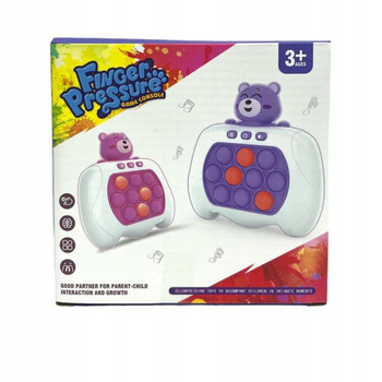 GRA ZRĘCZNOŚCIOWA POP IT ANTYSTRESOWA ELEKTRYCZNA KONSOLA PRO ŚWIECI MIŚ