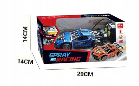 ZIELONE ZDALNIE STEROWANE AUTO RC Z EFEKTEM DYMU ŚWIATŁAMI SKALA 1:20