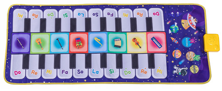 INTERAKTYWNA MATA PIANINKO DO TAŃCA EDUKACYJNA GRAJĄCA MUZYKA SENSORYCZNA