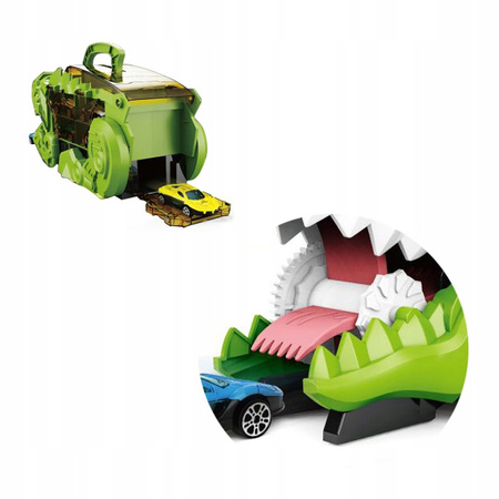 Ciężarówka Dinozaur z 4 Samochodami Transformacja Rampa Transporter Dzieci