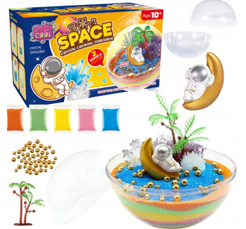 Hodowla Kryształów LED Kreatywny Zestaw Edukacyjny Akwarium Astronauta DIY