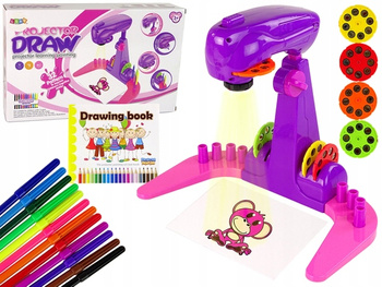 Różowy Projektor Do Nauki Rysowania Malowania Rzutnik