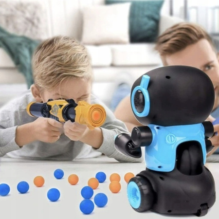 Gra Zręcznościowa dla Dzieci Strzelanie do Celu Robot 2 pistolety 24 piłki
