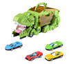 Ciężarówka Dinozaur z 4 Samochodami Transformacja Rampa Transporter Dzieci
