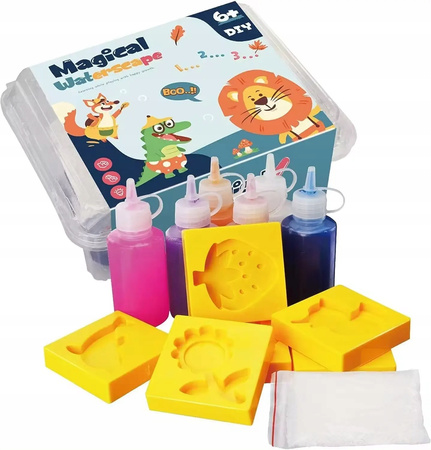 MASA PLASTYCZNA AQUA GEL DIY DLA DZIECI KREATYWNE KOLOROWE FIGURKI WODNE