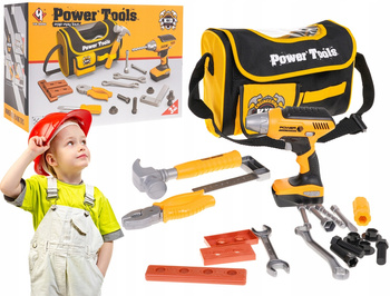 Zestaw Majsterkowicza Torba Wkrętarko-Wiertarka Kreatywna Zabawka Dzieci