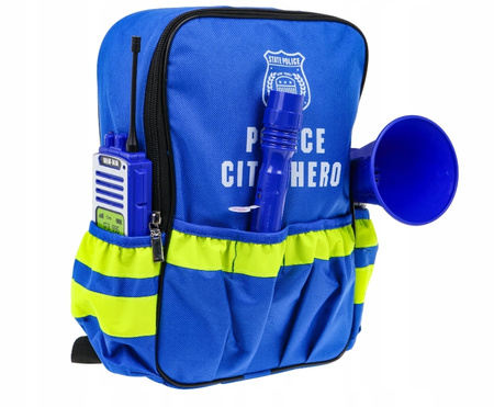 Zestaw Małego Policjanta 10-elementowy z Interaktywnymi Funkcjami Dzieci 3+