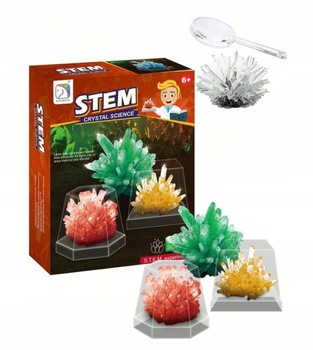 Hodowla Kryształów Zestaw Edukacyjny Naukowy Eksperyment Nauka Mały Chemik
