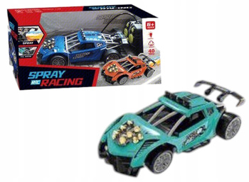 ZIELONE ZDALNIE STEROWANE AUTO RC Z EFEKTEM DYMU ŚWIATŁAMI SKALA 1:20