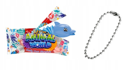 Gąsienica Sensoryczna Delfin lub Rekin Antystresowa Pop Tube LED Świecąca
