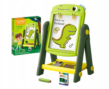 Dwustronna Tablica Dinozaur Kreatywny Zestaw dla Małych Odkrywców Akcesoria