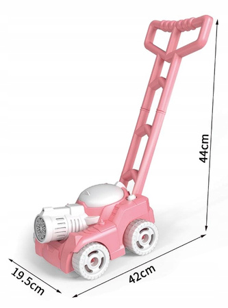 KOSIARKA NA BAŃKI MYDLANE DLA DZIECI PŁYN DO BANIEK MYDLANYCH PCHACZ RÓŻOWA