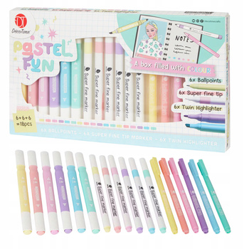 ZESTAW ARTYSTYCZNY PISAKI MARKERY DŁUGOPISY 18EL.