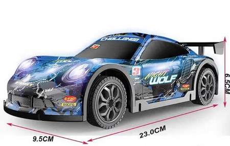 Zdalnie Sterowane Wyścigowe Auto Do Driftu z Akumulatorem Świeci LED 2.4GHz