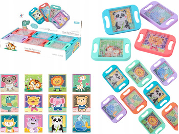 12w1 Gra Zręcznościowa Labirynt Zwierzątka Edukacyjna Zabawka Rozwijająca