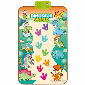 MUZYCZNA MATA TANECZNA INTERAKTYWNA EDUKACYJNA DINOZAURY DŹWIĘK MELODIE