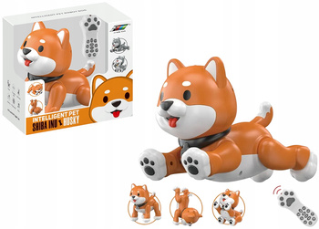 Interaktywny Robo Pies Shiba Inu Zdalnie Sterowany Pilot Głos Robi Sztuczki