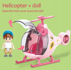 Helikopter z Otwieraną Przednią Klapą Uroczy Różowy i Niebieski Figurki