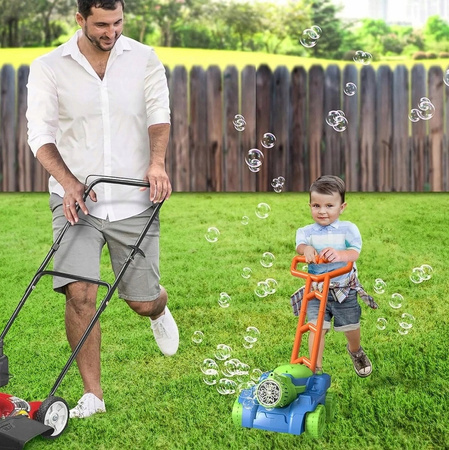 KOSIARKA NA BAŃKI MYDLANE DLA DZIECI PŁYN DO BANIEK MYDLANYCH PCHACZ RÓŻOWA