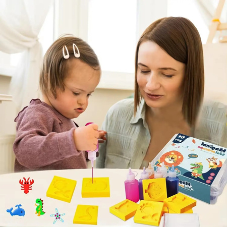 MASA PLASTYCZNA AQUA GEL DIY DLA DZIECI KREATYWNE KOLOROWE FIGURKI WODNE