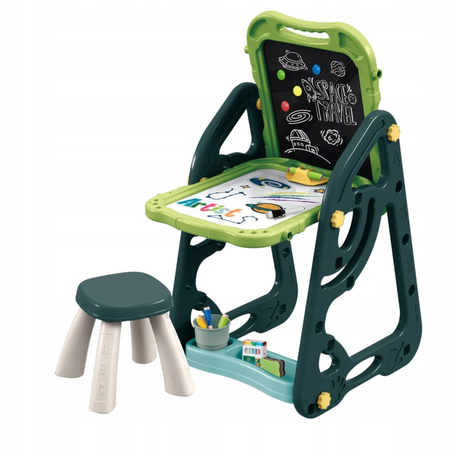 Dwustronna Tablica Magnetyczna z Krzesłem Kreatywna Mały Artysta Akcesoria