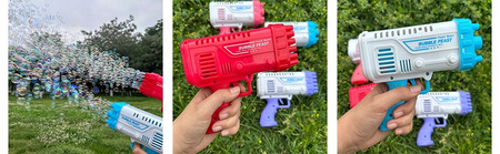 Pistolet Na Bańki Mydlane Maszyna Do Baniek + Płyn 3000 BANIEK NA MINUTĘ