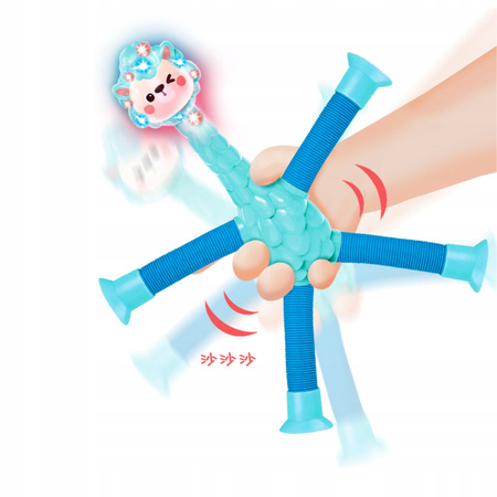 ROZCIĄGAJĄCE SENSORYCZNA ALPAKA LAMA ANTYSTRESOWA PRZYSSAWKA FIDGET POP LED