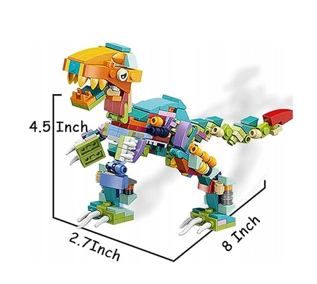 12w1 KLOCKI KONSTRUKCYJNE FIGURKI MODELE DINOZAUR ZWIERZĘTA PREHISTORYCZNE