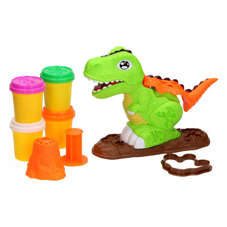 CIASTOLINA WYCISK MASA PLASTYCZNA DINOZAUR WULKAN