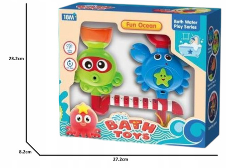 Zabawka do Kąpieli z Fontanną Krab Ośmiornica Przyssawki Dzieci Wanna Woda