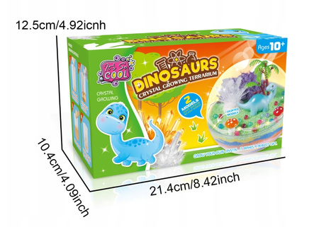 Hodowla Kryształów LED Kreatywny Zestaw Edukacyjny Akwarium Dinozaur Chemik